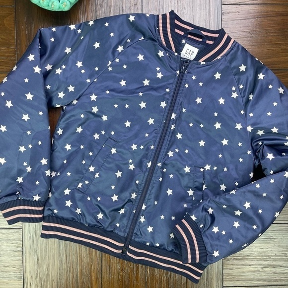 Gap‎ Kids Star Bomber Jacket Size XL Regular - Picture 1 of 11